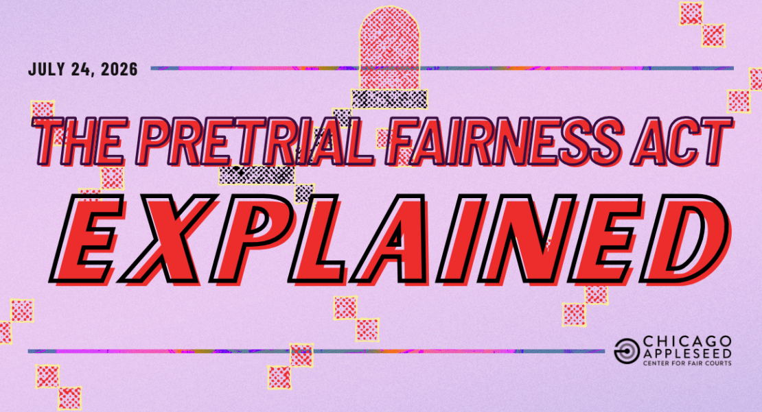 Graphic with the title text: Pretrial Fairness Act - Explained.