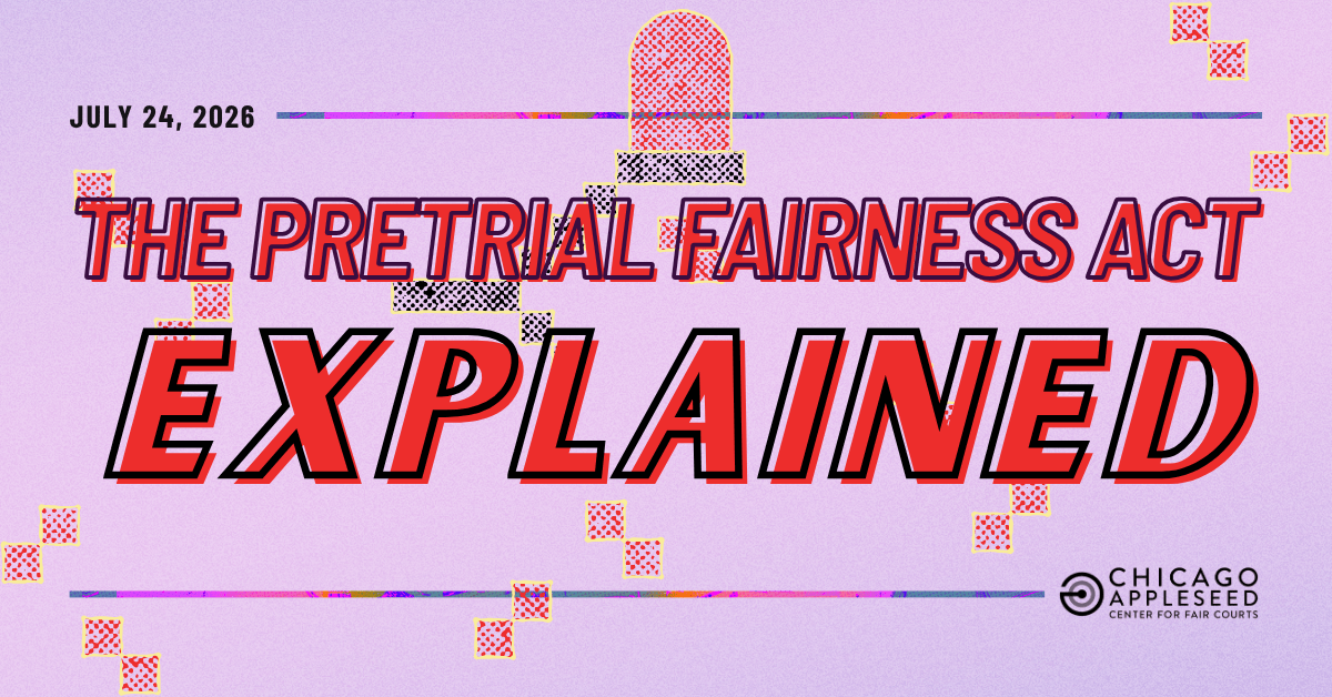 Graphic with the title text: Pretrial Fairness Act - Explained.